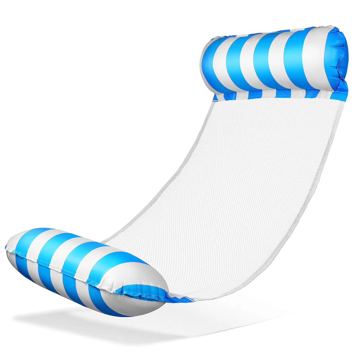 Balinco – Matelas Hammac Gonflable avec 2 Chambres à Air et Filet en Nylon pour Piscine – Matelas Flottant Relax pour Adultes et Enfants – Accessoire d’Été pour Piscine