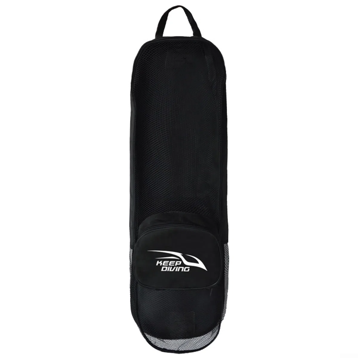 Oniissy Sac en maille pour palmes de plongée sous-marine et accessoires, poche supplémentaire, sac en maille robuste, pour palmes de plongée sous-marine