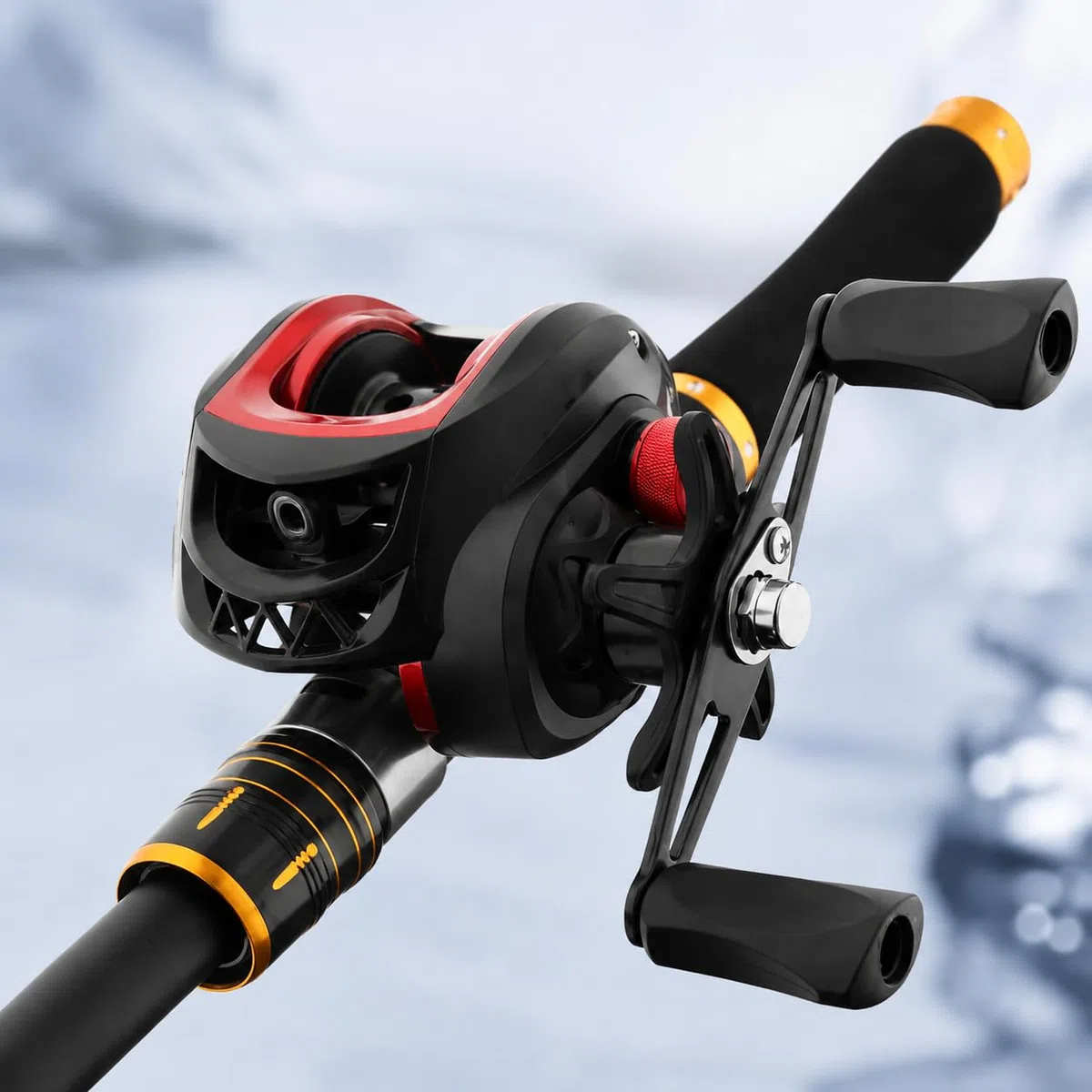 Kit Canne à Pêche 1,6m en Carbone, Moulinet et Accessoires Complets pour Carnassiers, Ruisseau
