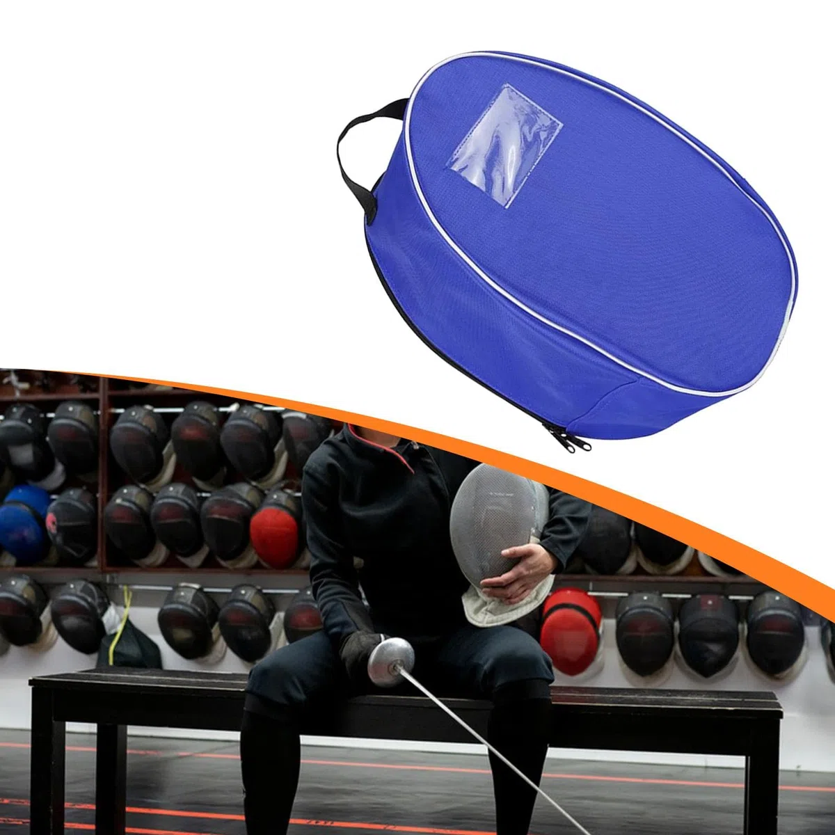 Sac de Protection pour Masque D'escrime, pour Masque D'escrime, Portable, Résistant à l'usure, Sac de Rangement Haut de Gamme pour Casque