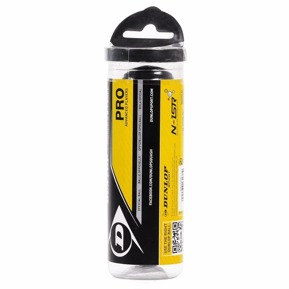 Dunlop Sports Pro XX Tube de squash 3 balles