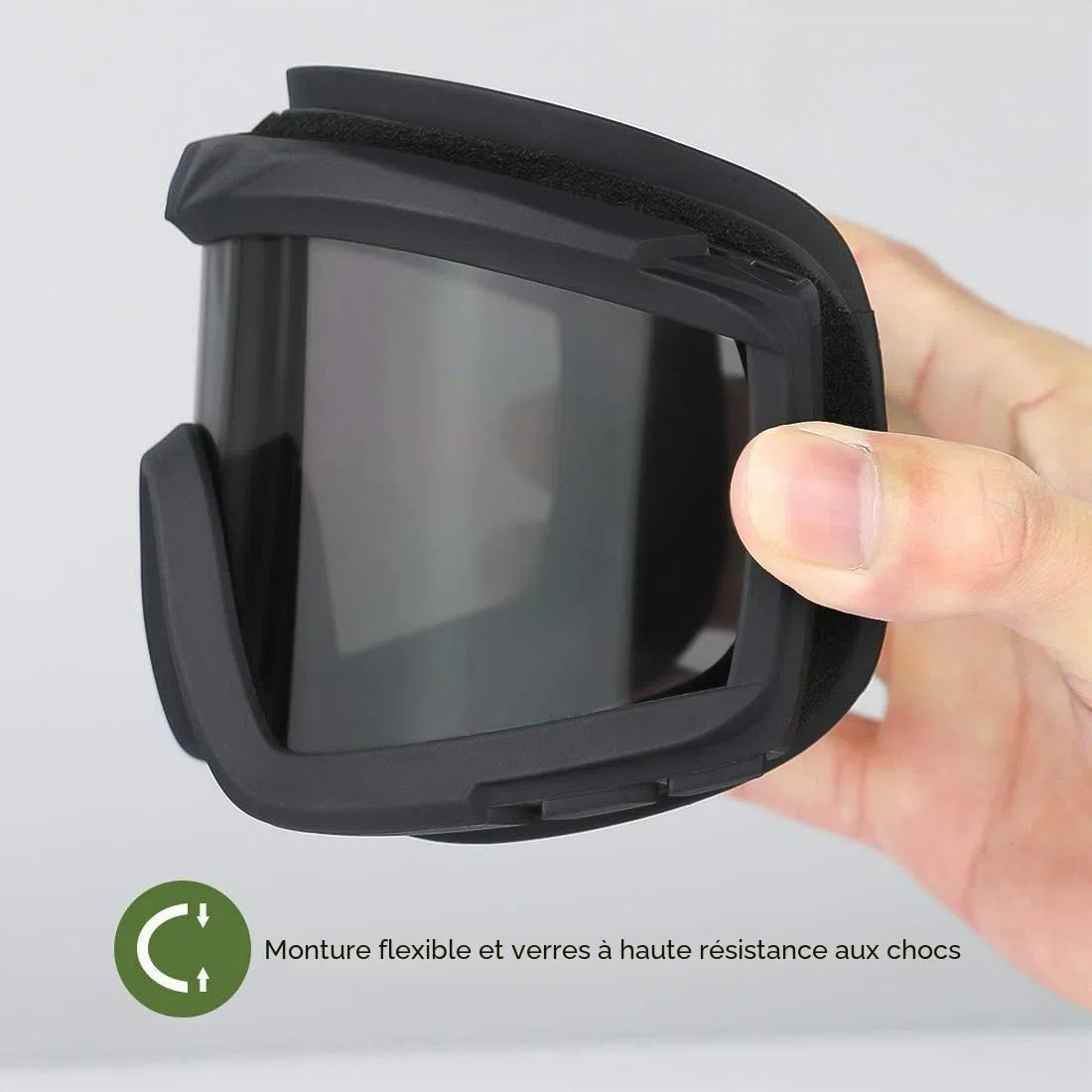 Feyachi Lunettes de protection militaires tactiques avec 3 verres interchangeables Protection UV400 Lunettes de tir anti-buée Lunettes de plein air Sport Chasse Cyclisme Paintball