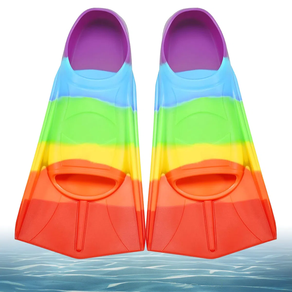 Palmes de natation courtes pour enfants, palmes courtes en silicone, palmes de plongée courtes pour filles, entraînement en eau libre, plongée avec tuba, plongée pour débutants