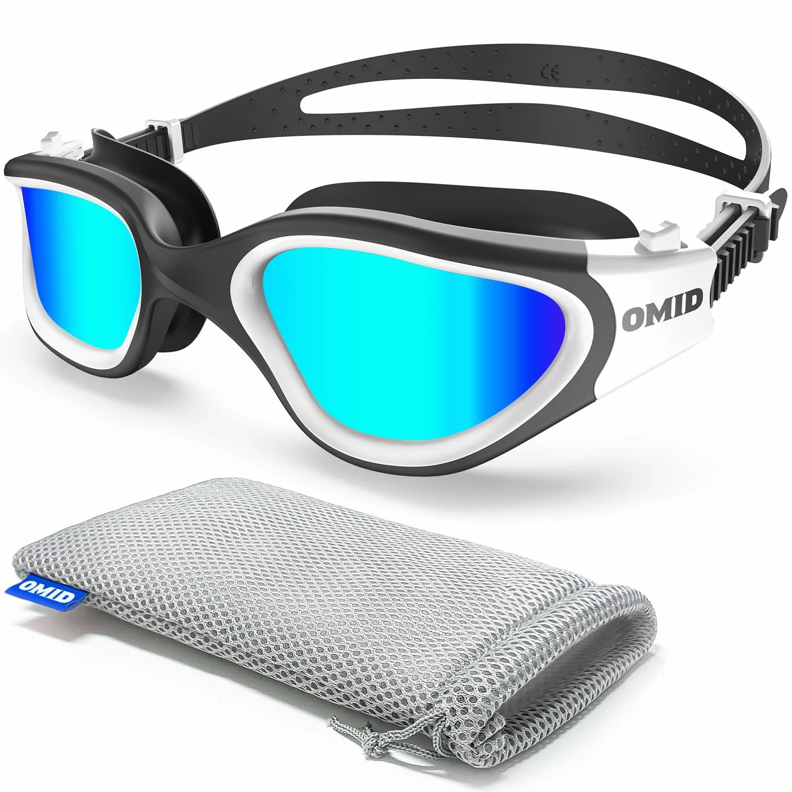 OMID Lunettes de natation confortables polarisées anti-buée pour adulte
