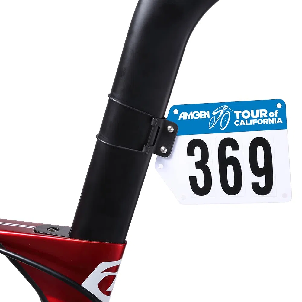 Cestbon Support de numéro de vélo Tour of California pour tige de selle de vélo