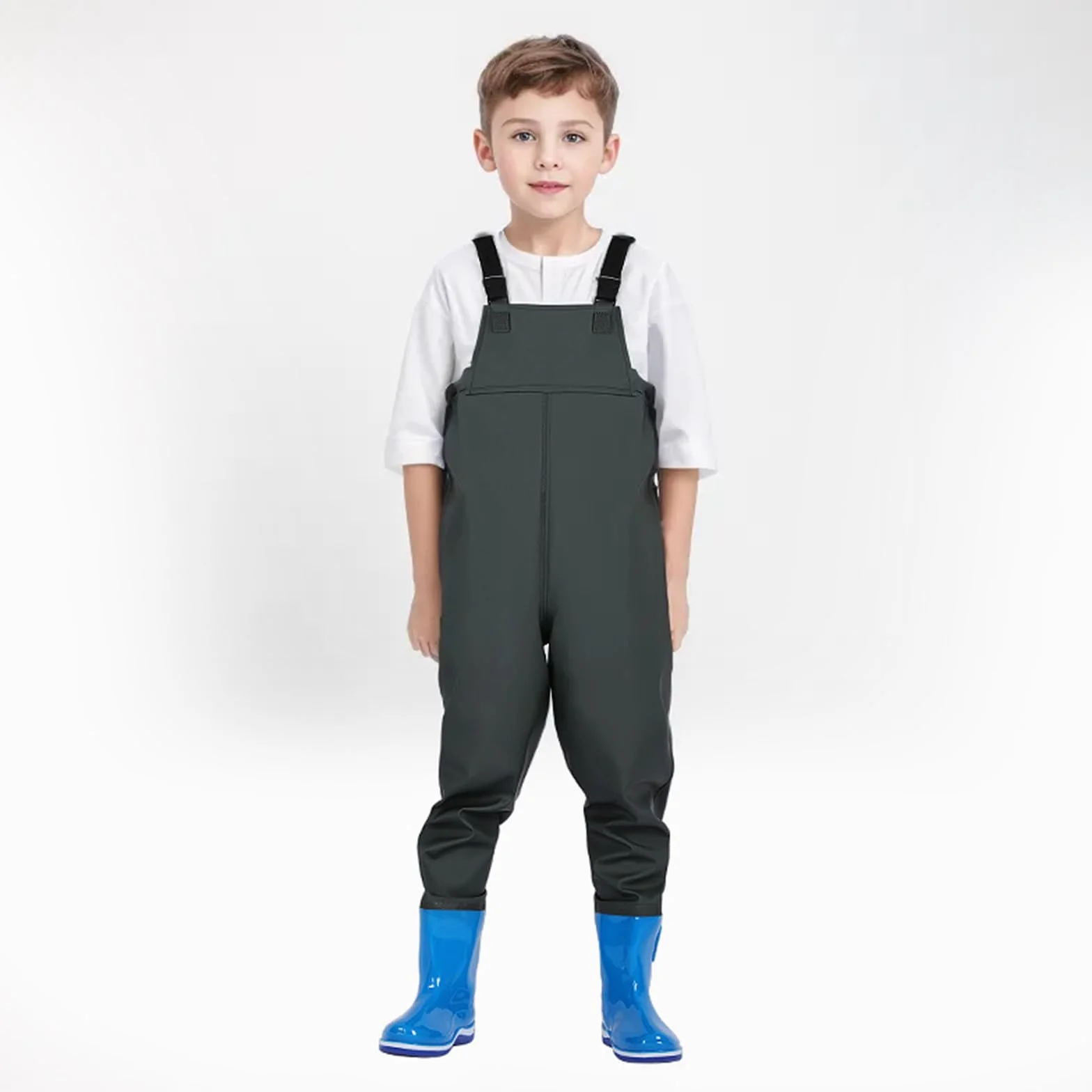 Generisch Waders pour enfants, cuissardes de pêche, pour tout-petits, imperméables pour la chasse avec bottes
