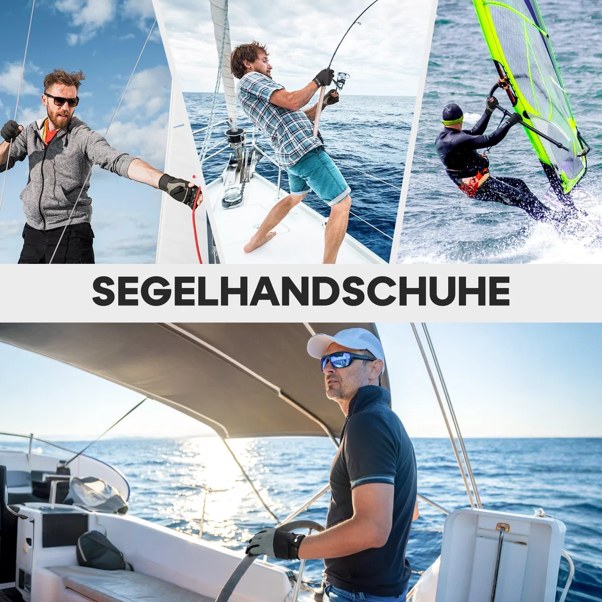 FitsT4 Sports Gants de voile pour homme - Gants de pagaie pour kayak, voile, pagaie, pêche, pêche, dinghy, bateau gonflable