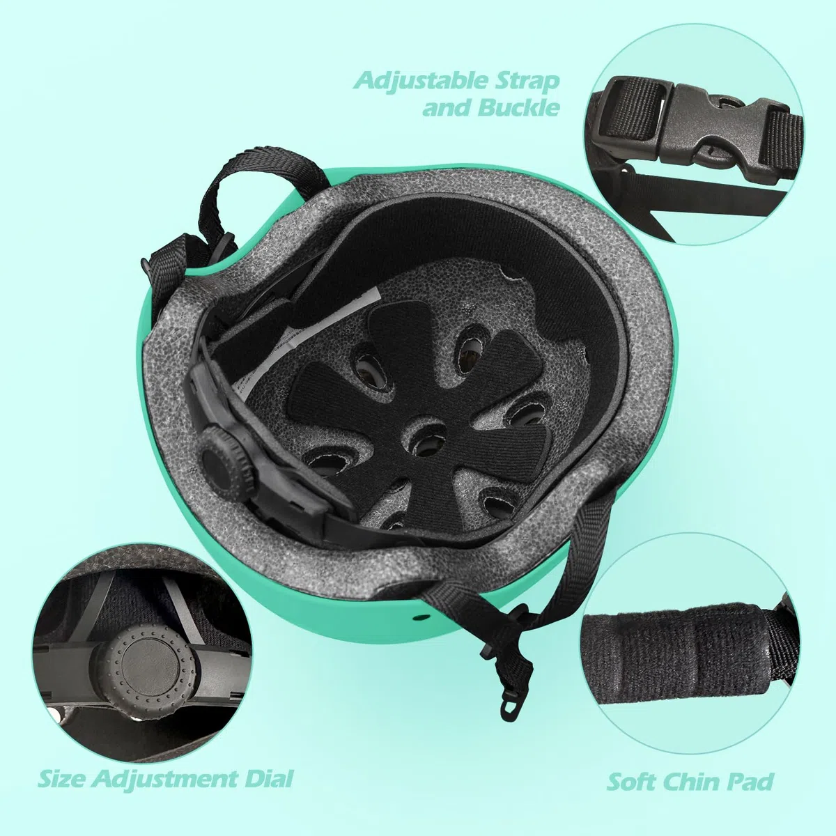 Casque de vélo réglable pour enfants de 2 à 13 ans, garçons et filles, casque réglable pour enfants, pour cyclisme, scooter, patinage