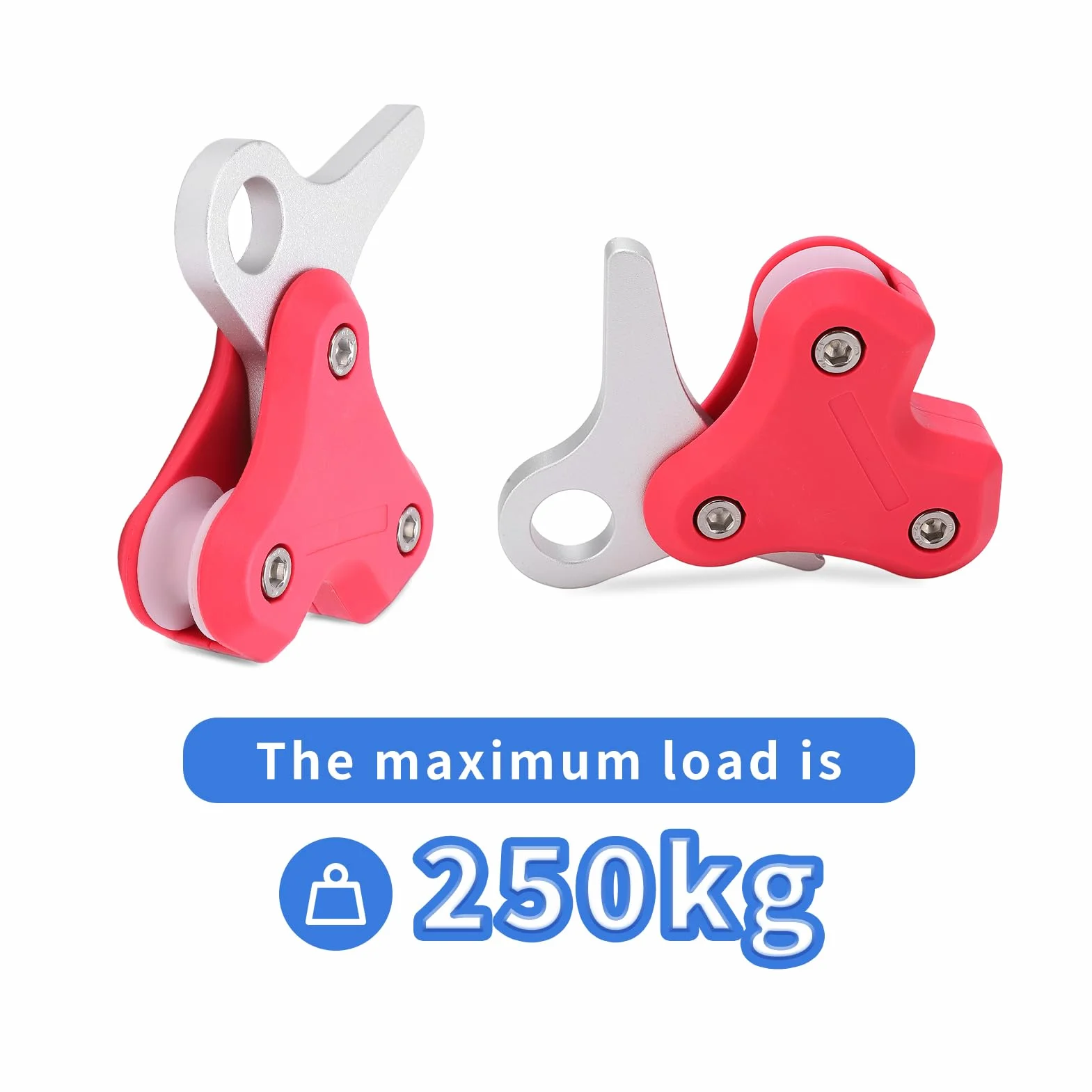 Poulie en Aluminium Bouée De Plongée sous-Marine Corde sous-Marine Poulie en Métal Rétracteur De Corde Accessoires De Plongée Outils De Travail sous-Marin(Rose)