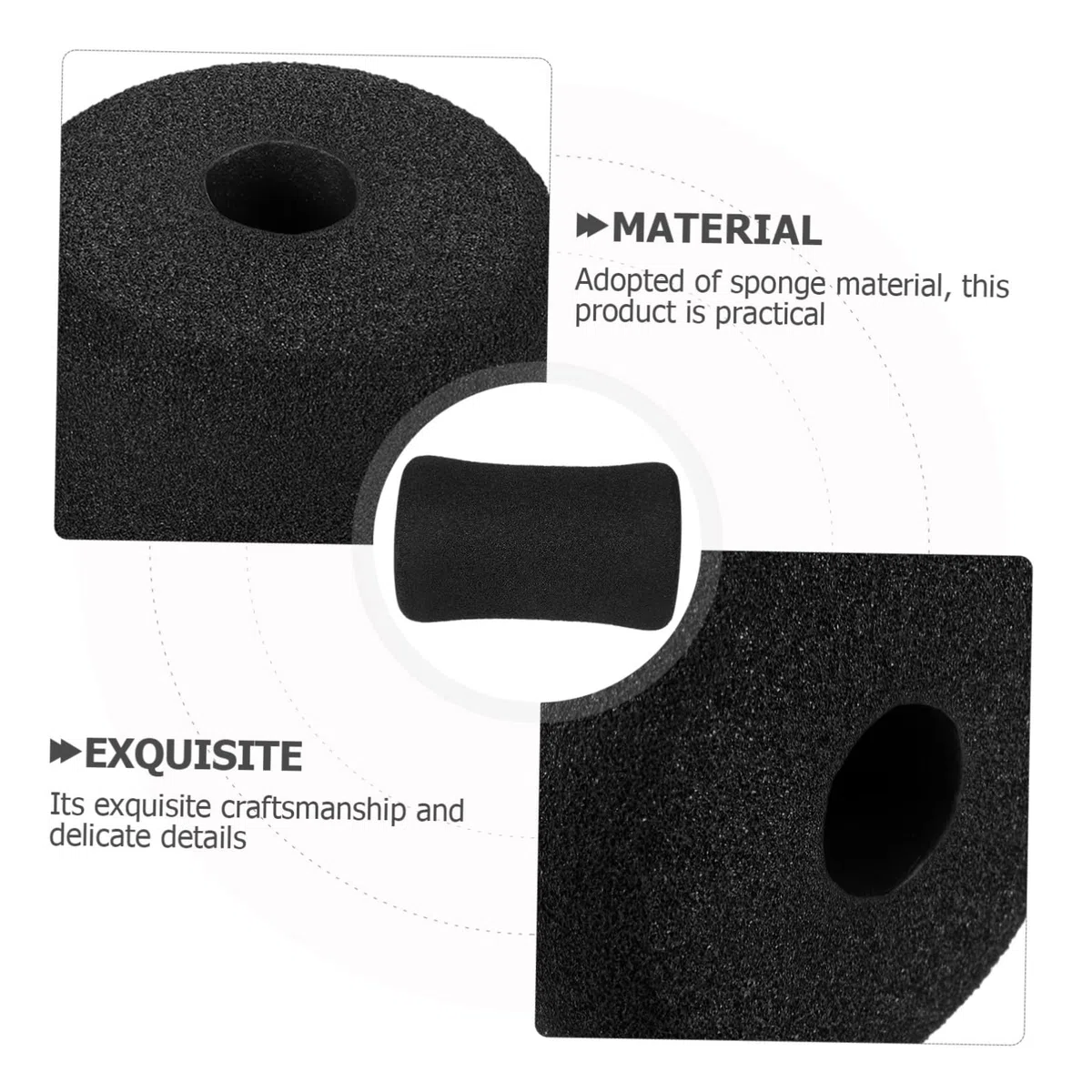 Mipcase 8pièces Housse De Protection Mousse pour Équipement De Gym Accessoires De Remplacement pour Machines De Musculation Bancs Coussin Confortable Pratique pour Exercices Abdominaux