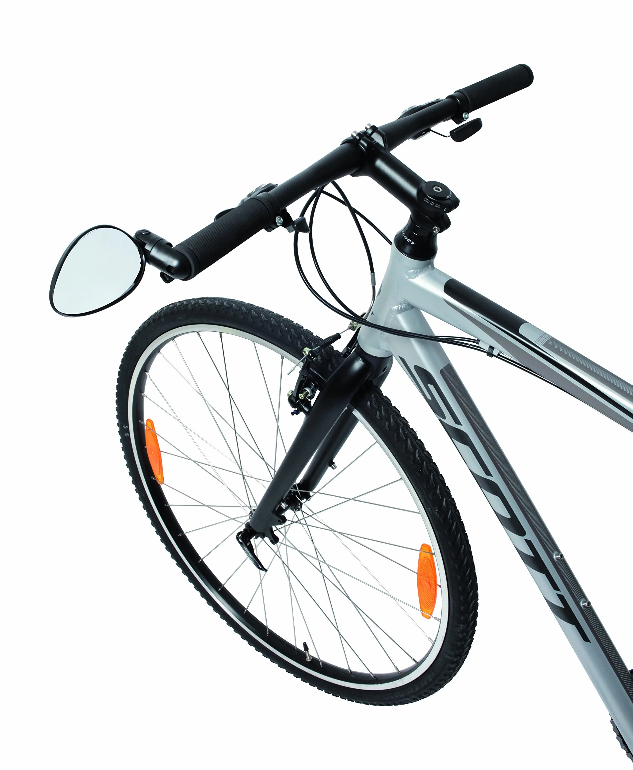 ZEFAL Pack Cyclop - Deux Rétroviseurs de Guidon Vélo de Ville - Rétroviseur Rétractable Incassable Orientable Réversible Gauche et Droite - Fabriqués en France