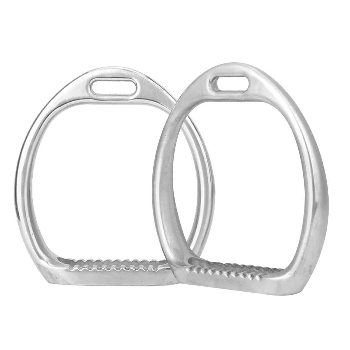 Étriers Enfants sécurité, étriers équitation légers en Aluminium Poli, moulé sous Pression pour Cavalier débutant, Accessoire Selle Cheval