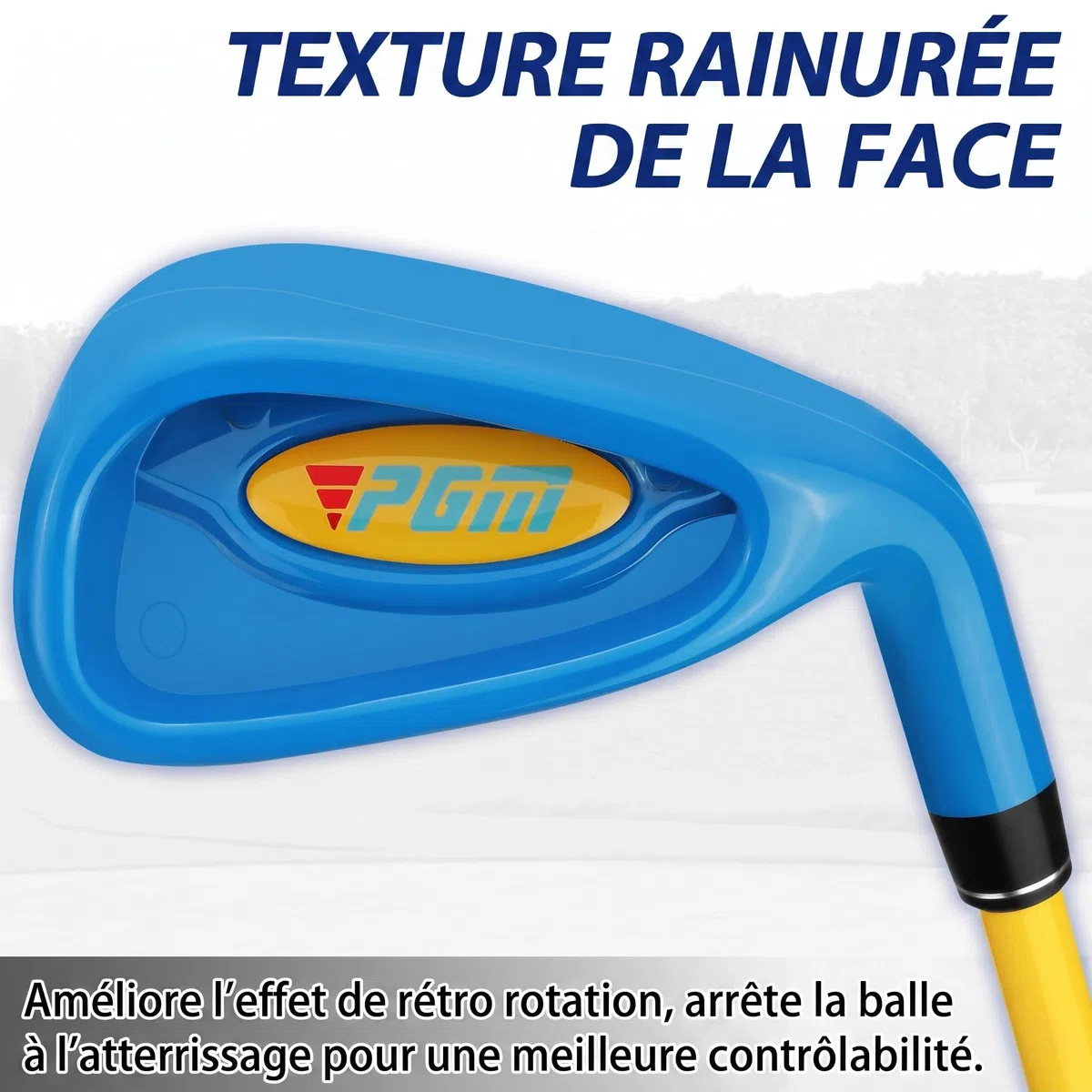 PGM Ensemble de Clubs de Golf pour Enfants – Peut Frapper de Vraies balles, Comprend des Clubs de Bois, de Fer et de Putter – Idéal pour Les débutants garçons et Filles – Ensemble d'entraînement