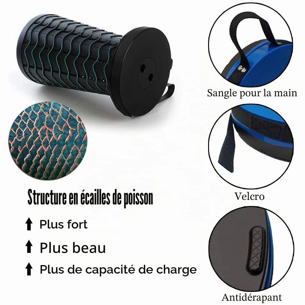 Tabouret Pliant Portable, Tabouret Retractable de Deuxième Génération, Tabouret de Camping pour La Pêche/BBQ/Intérieur/Activités Plein air, Maxi Charge 397 LB