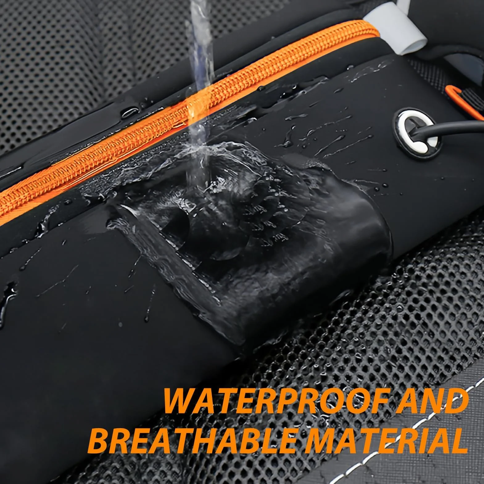 Ceinture de Course avec Bouteilles d'eau(2 * 180ml) Cadeaux pour la Fête des Pères Réfléchissant Ceinture Réglable pour Smartphone iPhone Samsung Galaxy pour Marathon Jogging Cyclisme,Randonnée