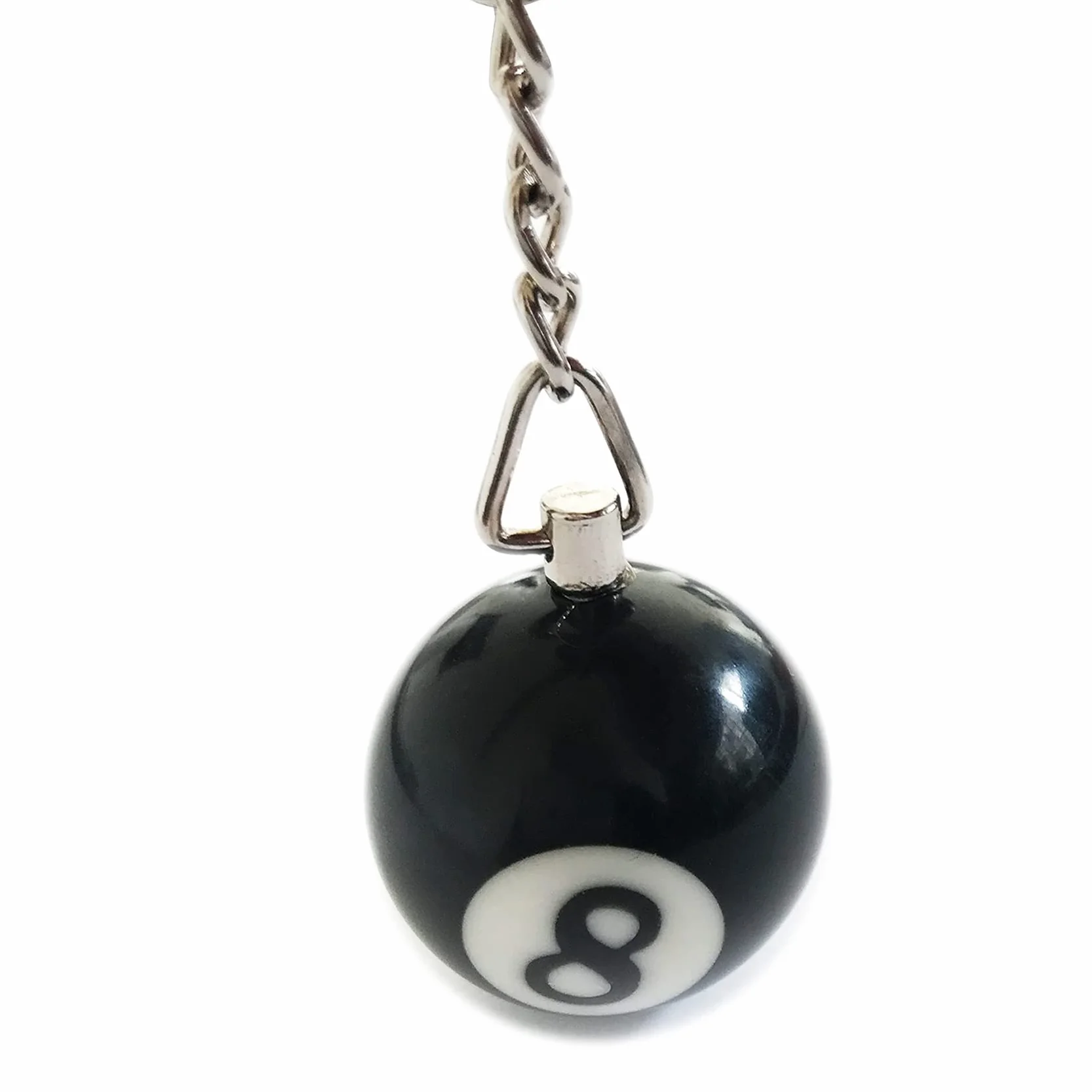 Lot de 16 boules de billard colorées pour porte-clés
