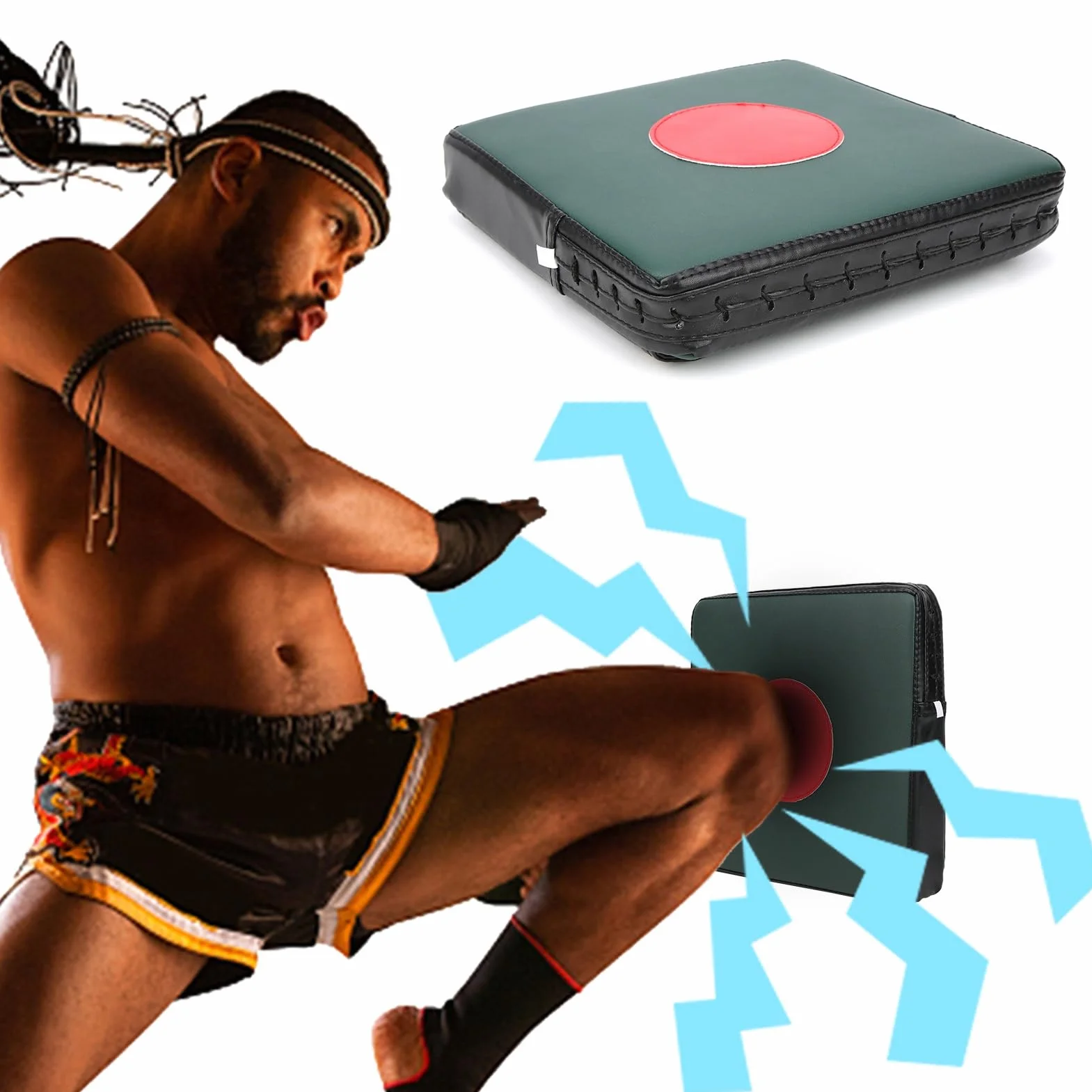 Ejoyous Sac de Boxe Mural en PU - Tapis de Frappe D'entraînement sur Cible de Frappe - Wall Punch Boxing Bag Target Wall Fighting Pad