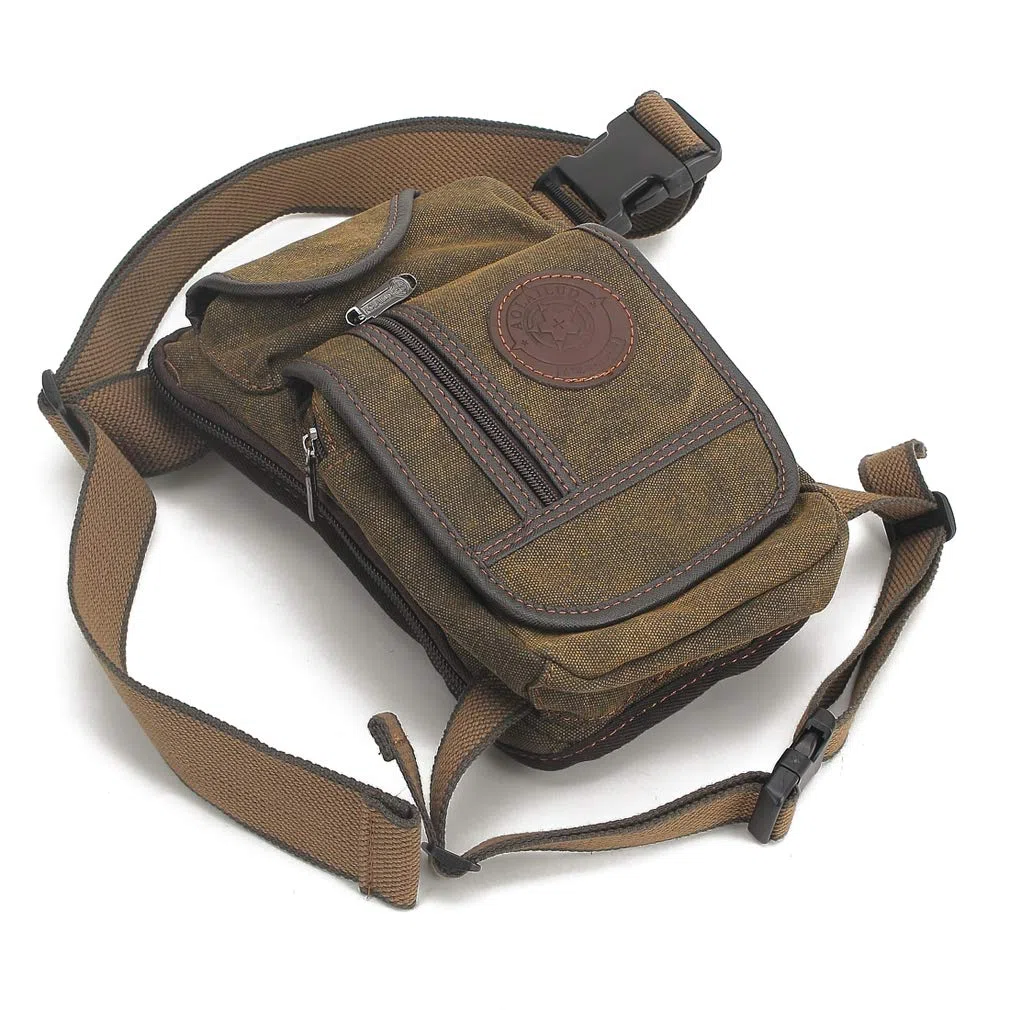 Toile Drop Leg Sac pour Hommes Femmes Taille Ceinture Tactique Militaire Poche Moto équitation Vélo Voyage Tactique À L'extérieur Sports Bum Fanny Pack
