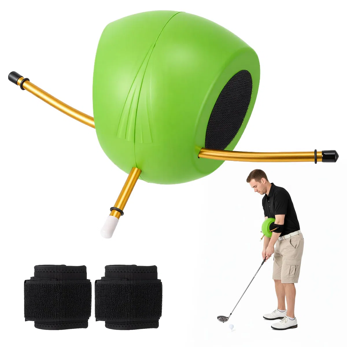 Aides à L'entraînement De Golf, Entraîneur De Swing Entraîneur De Swing Avec Sangles Pour Deux Joueurs Améliorez Votre Technique Swing Que Vous Soyez Débutant Ou Confirmé Pour Les Golfeurs Tous âges