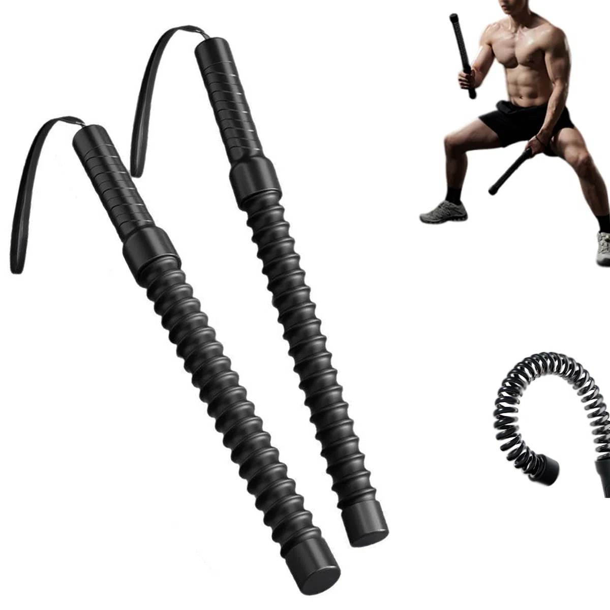 ropeless Battle Ropes,entraîneur de Corde sans Fin,Corde Musculation,Battle Ropes Support,Battle Rope,Corde ondulatoire de Musculation,Corde d'entraînement pour Salle de Sport à Domicile