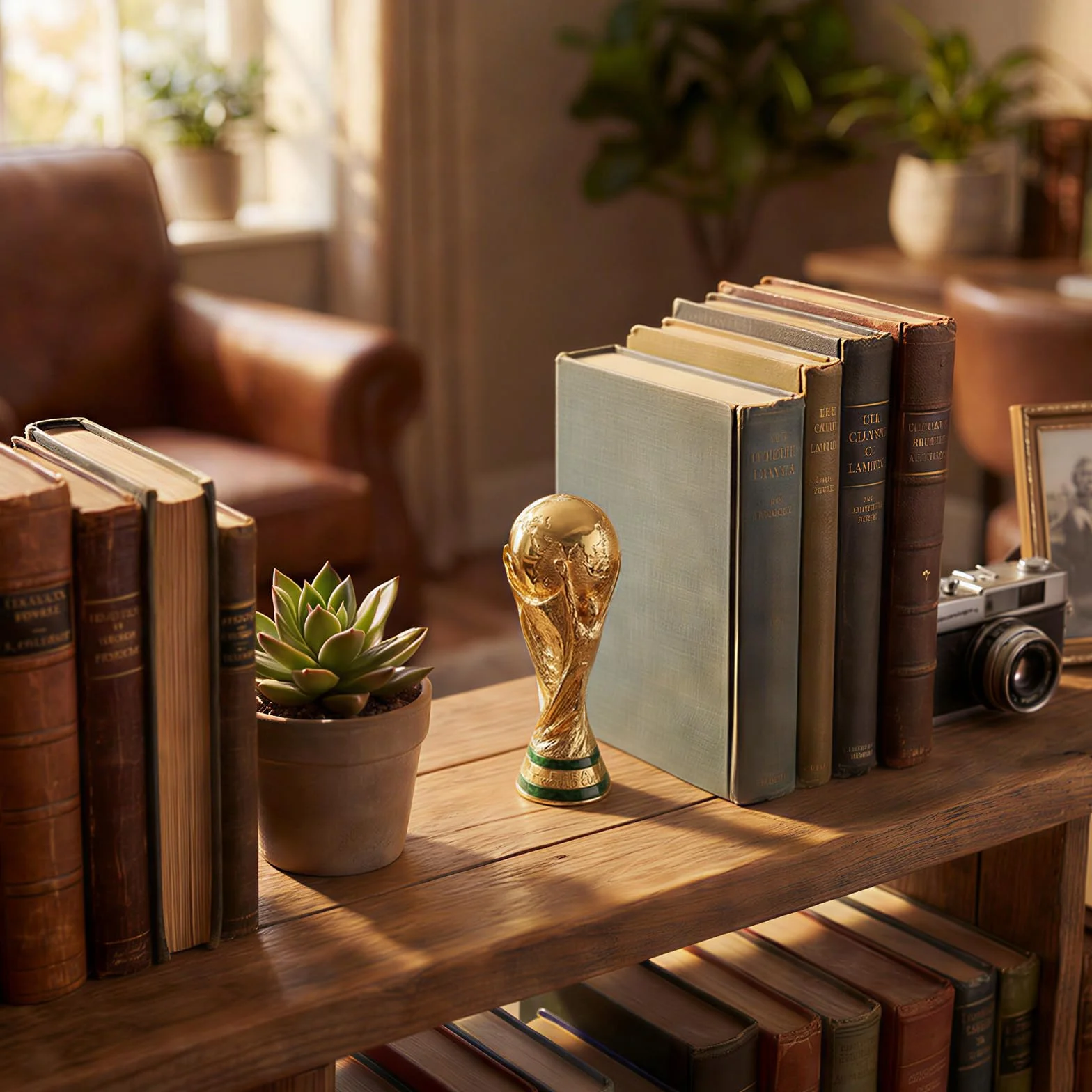 FIFA World Cup 2026 Official Gift, Trophée 3D Officiel FIFA Coupe du Monde 2026, 150 mm, Alliage Zinc Premium, Collection Intemporel, Décoration Bureau, Présentoir, Football