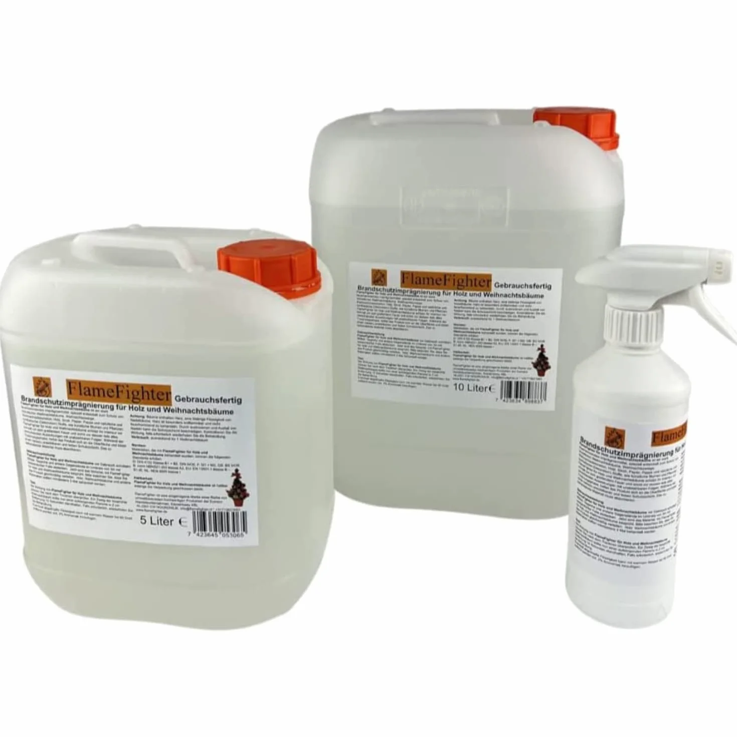 FlameFighter - 500ml Imprégnation Ignifuge pour Textiles et Rideaux – Produit de Protection contre l’Incendie – Test de Propagation du Feu Réussi – Classe de Protection Incendie 1 – DIN 4102 B1