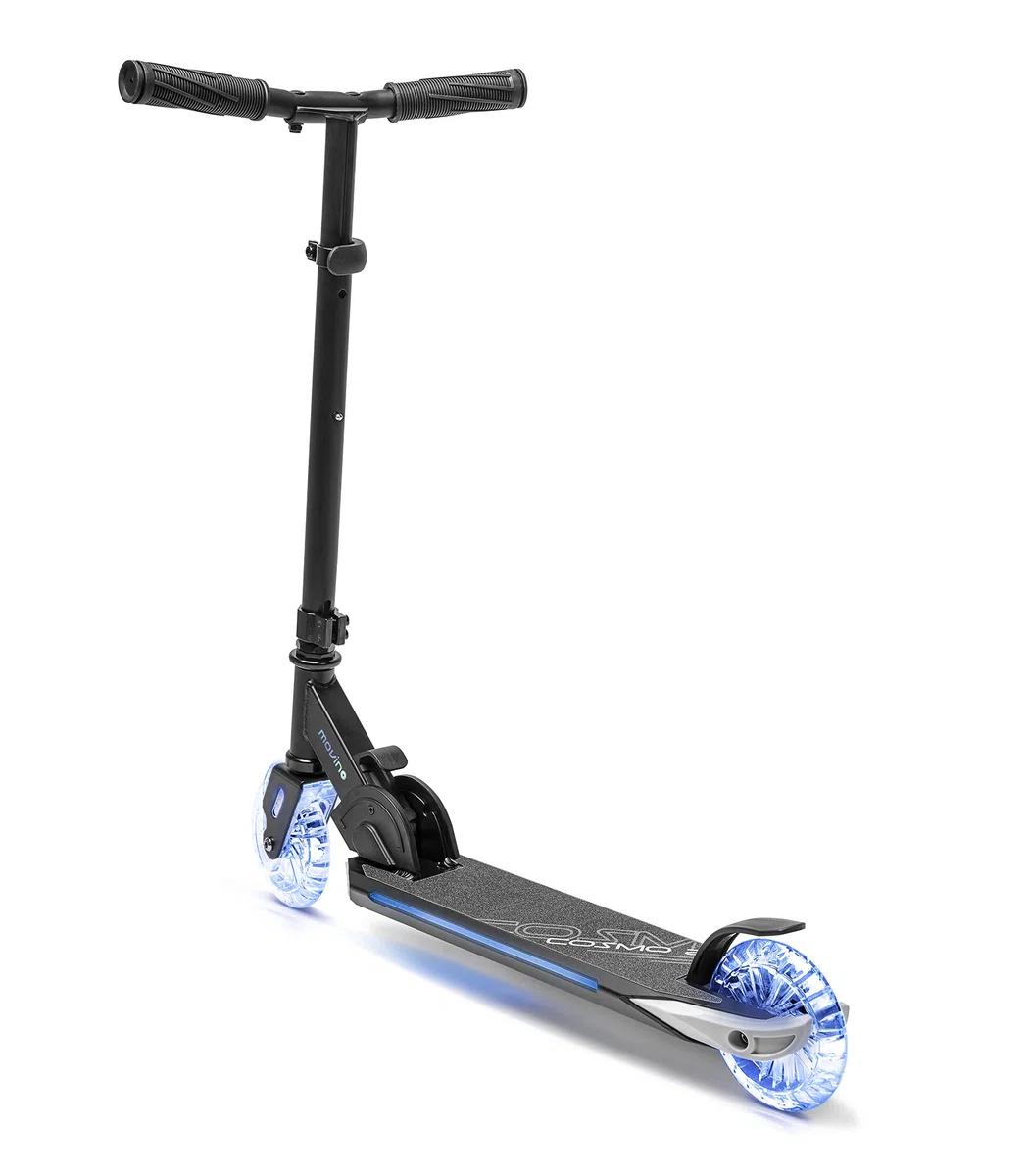 Movino Cosmo2 Scooter à Deux Roues | pour Les Enfants de 5 à 8 Ans | Pliable | Plate-Forme éclairée et Roue Avant de 125 mm
