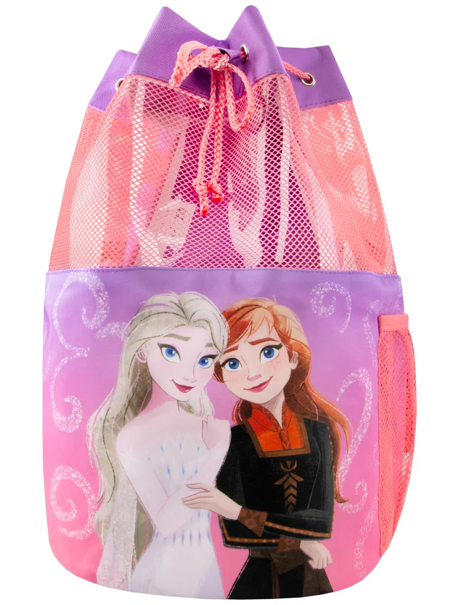 Disney Sac de natation La Reine des Neiges, sacs de natation Anna et Elsa, sac pour filles avec cordon de serrage