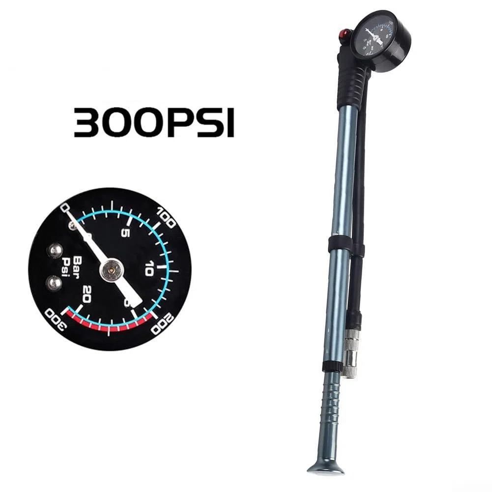 Vélo haute pression 300 psi pour amortisseur arrière et fourche de suspension, VTT, vélo de route, pompe à chocs haute pression pour fourche et suspension arrière
