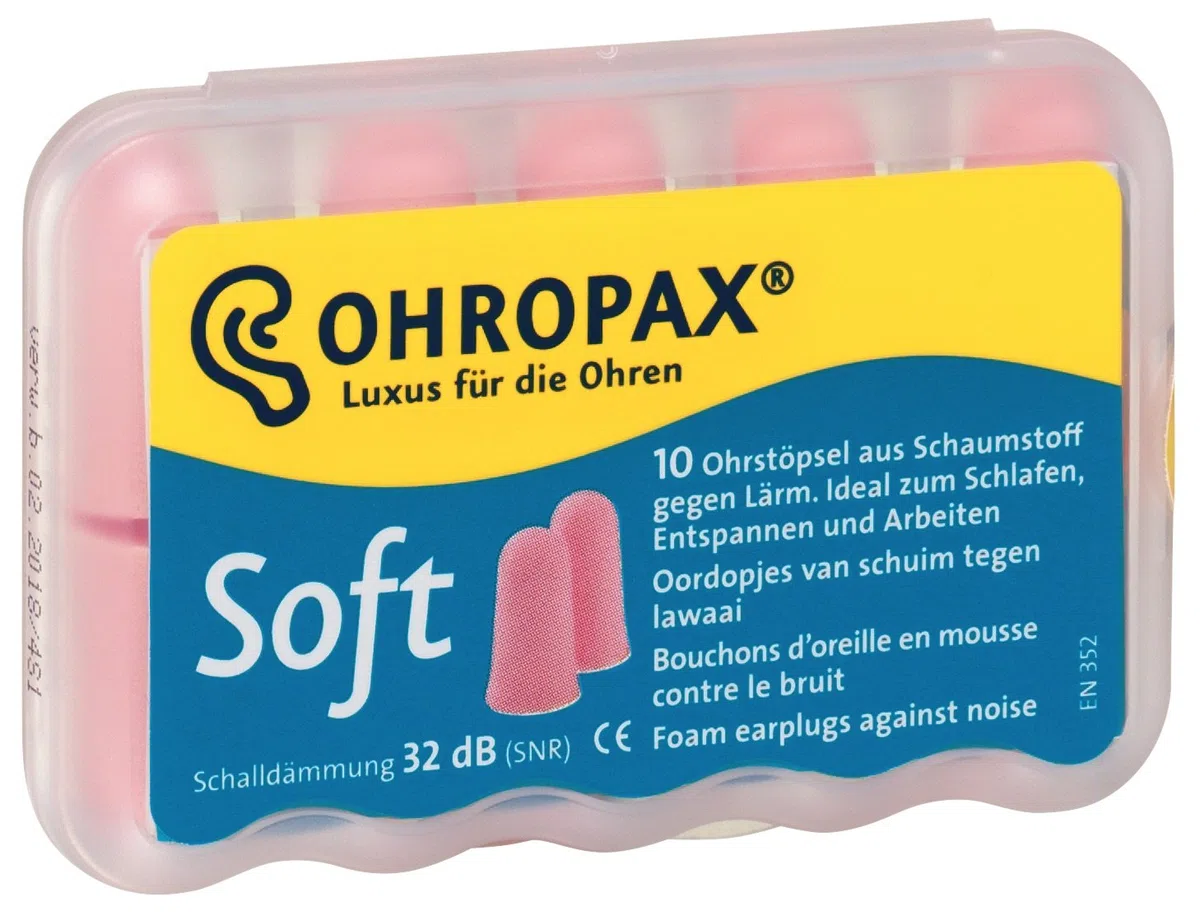 Ohropax Lot de 5 bouchons d'oreille souples - 5 x 10 bouchons d'oreille