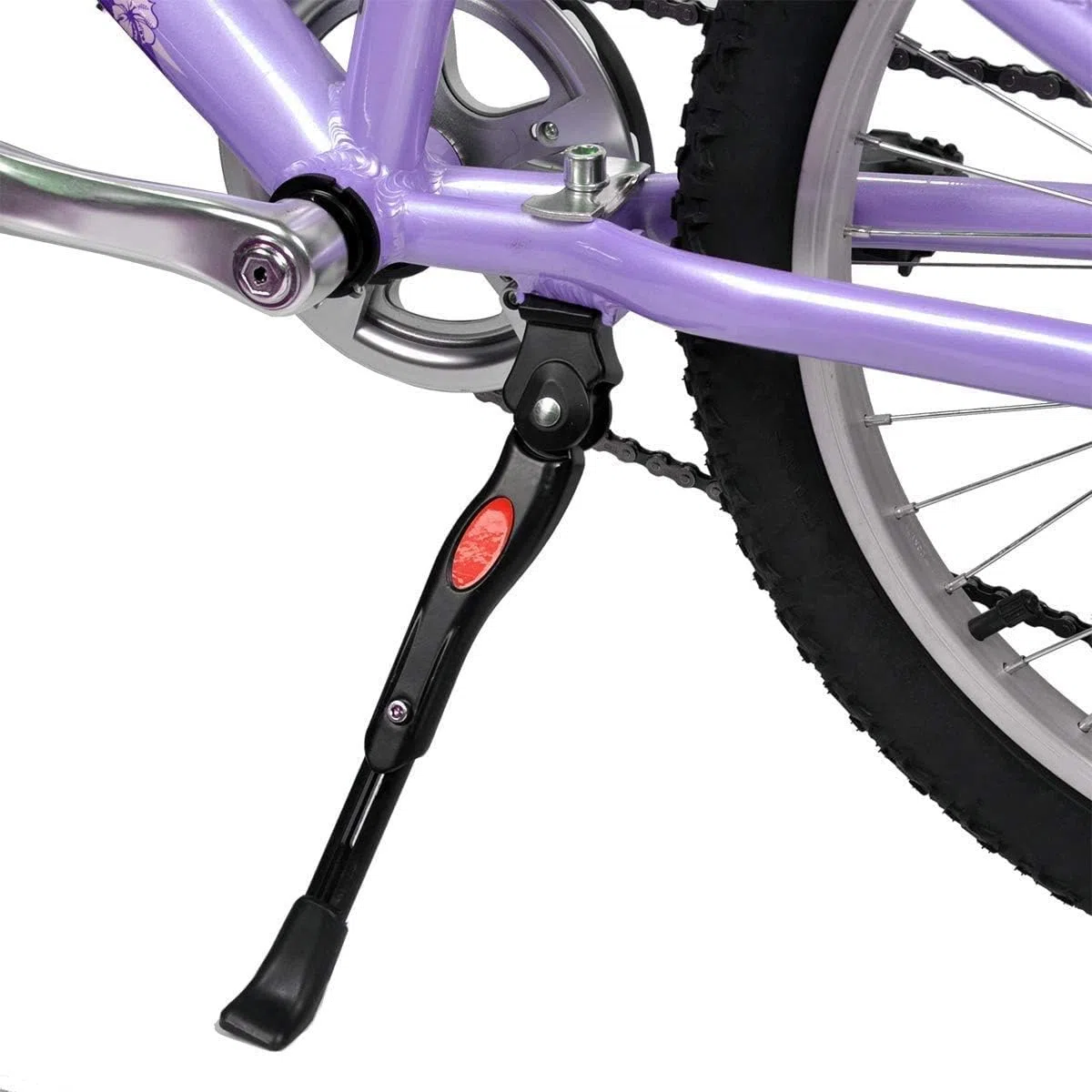 DEWEL Bequille Velo pour 16-20 Pouces/18-22 PoucesRéglable Béquille Vélo Support pour vélos Universel Alliage d'aluminium avec Caoutchouc Antidérapant pour VTT, Cyclisme Route et vélos de Sport etc
