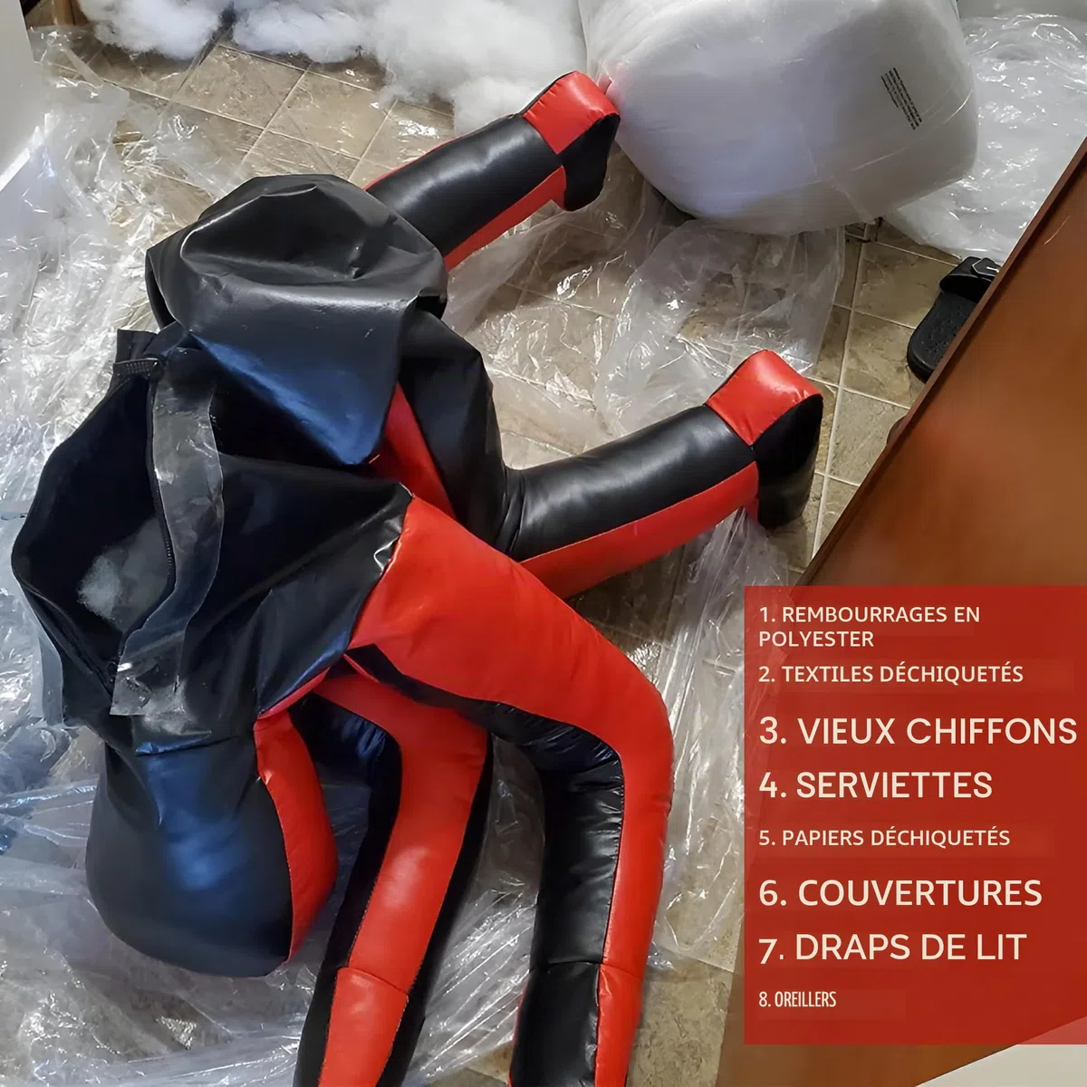 Shelly Mannequin de lutte MMA – Sac de frappe d'autodéfense – Sac de frappe BJJ – Position défensive assise – Soumission du JIU Jitsu brésilien – Tissu vinyle – 170 cm non rempli