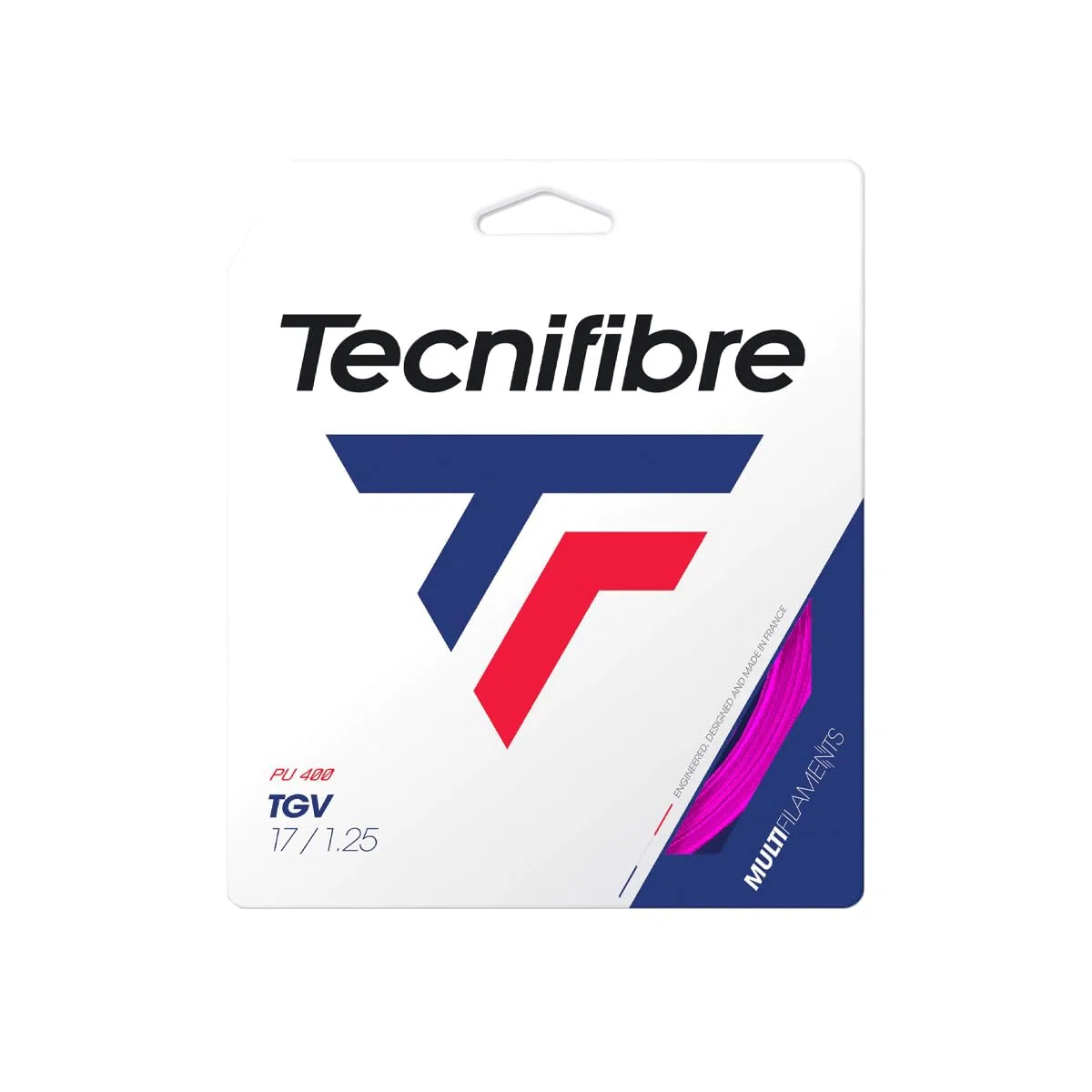 Tecnifibre Tgv L 12M Tennis Cordage en Garniture Multifilament Pink 1,25