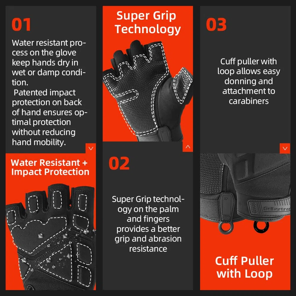 Seibertron Breveté S.O.L.A.G 2.0 Gant Écran Tactile Tactique de Sport Gants imperméable Impact Gants de Airsoft Chasse Randonnée Équitation Cyclisme Moto Escalade