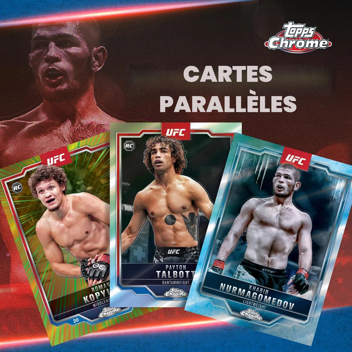 Topps Chrome UFC 2025 - Scellé en Usine - Mega Box