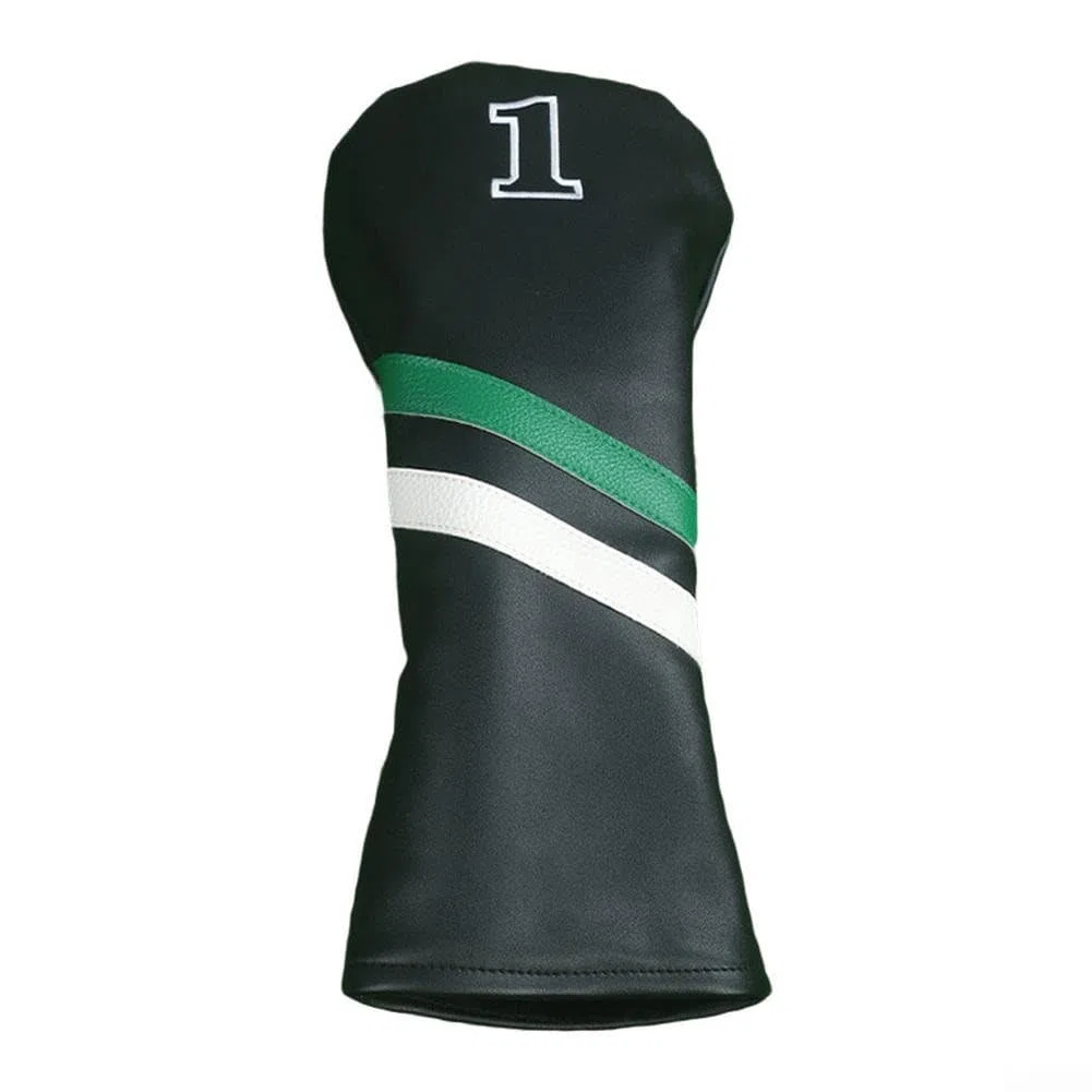 Couvre-tête de club de golf avec étiquettes No.1/3/5/H en cuir synthétique pour putter de golf en bois