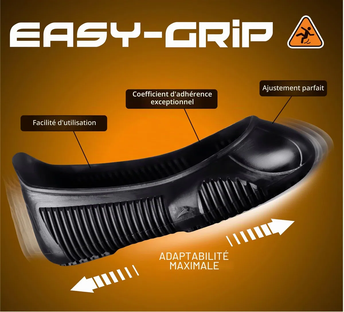 Tiger-Grip EASY GRIP Sur-chaussure antidérapante, noir, x-large (45-48, vert)