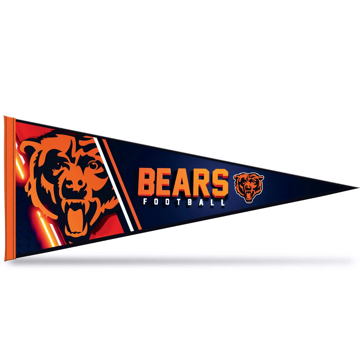 Rico Industries NFL Football Chicago Bears Primary 30,5 x 76,2 cm Décoration murale en feutre – Idéal pour la maison/la chambre à coucher/la décoration de grotte d'homme
