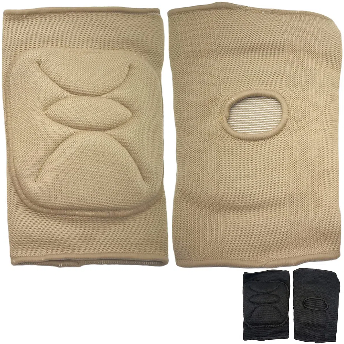 DANCEYOU Genouillères Danse en Pad Moelleux Adapté Aux Enfant Ado Adulte Genouillères D'exercice Yoga Latin Pole Tennis VolleyBall Course Marron S