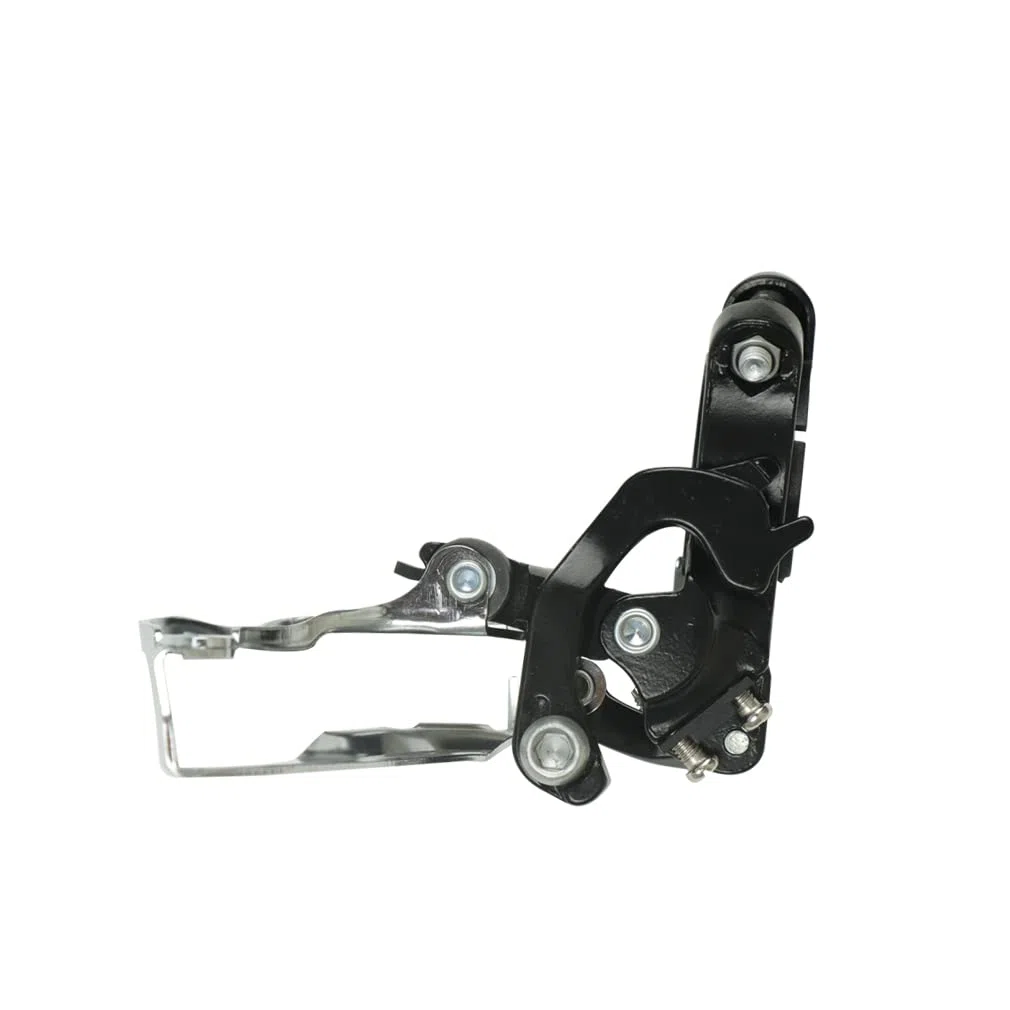 CYSKY Dérailleur Avant VTT 3 Plateaux, Compatible avec Les Routages Supérieurs ou Inférieurs, Supporte Les Diamètres de Tube de Selle de 31,8mm/34,9mm pour VTT