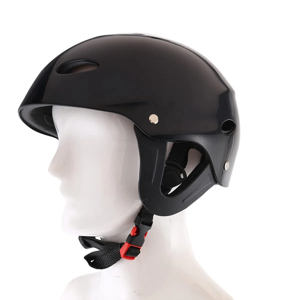 Casque de Securite Protecteur 11 Trous Respirant pour Sports Nautiques Kayak Canoe Surf Paddleboard - Noir