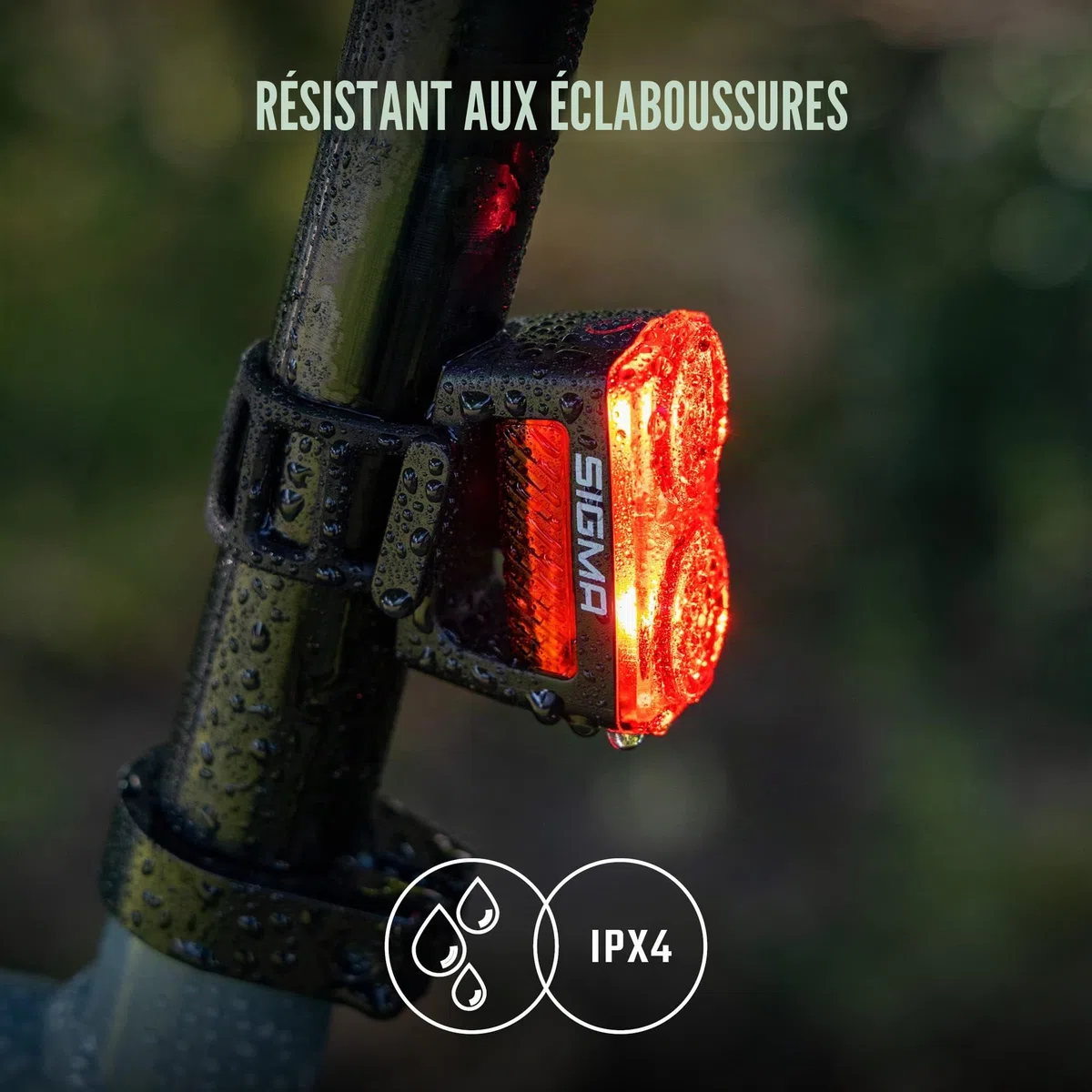 SIGMA Feu Arriere Velo Buster RL 150 Lumiere Velo Arriere avec Fonction Feu De Stop & Cinq Modes D'éclairage | Feu Vélo LED avec 2000m de Portée Jusqu'à 20h D'éclairage| Feu Arrière Vélo