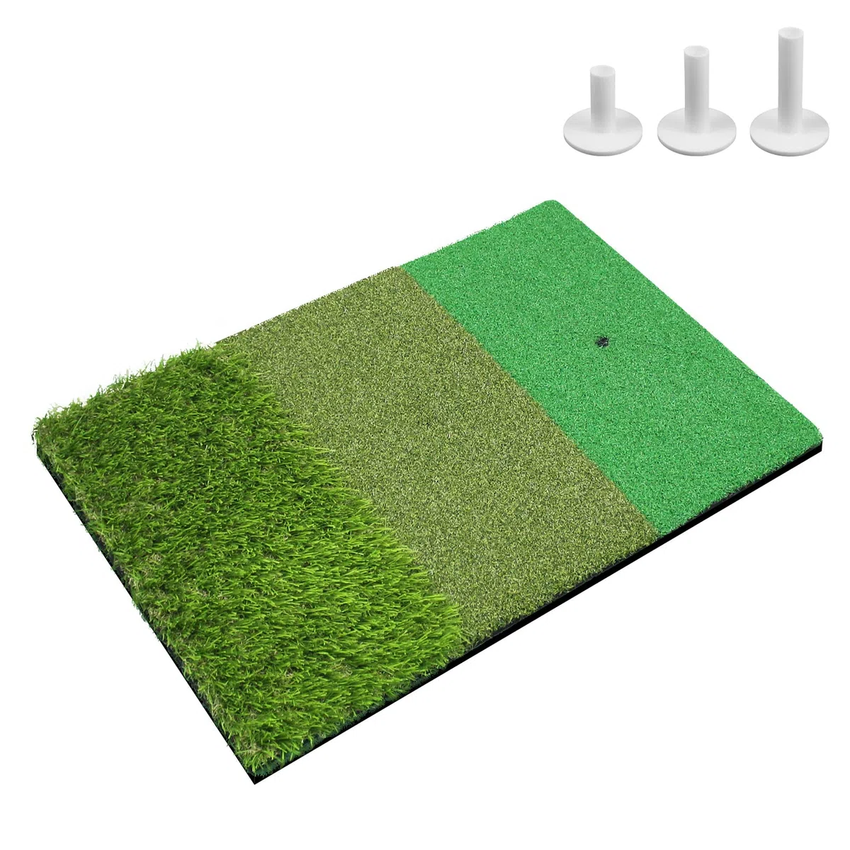 Scott Edward Golf Stroke Pad Rugged Lawn & Fairway Lawn Plusieurs Versions Tapis d'entraînement de Golf Portable Tapis d'entraînement intérieur et extérieur avec 3 Tee en Caoutchouc