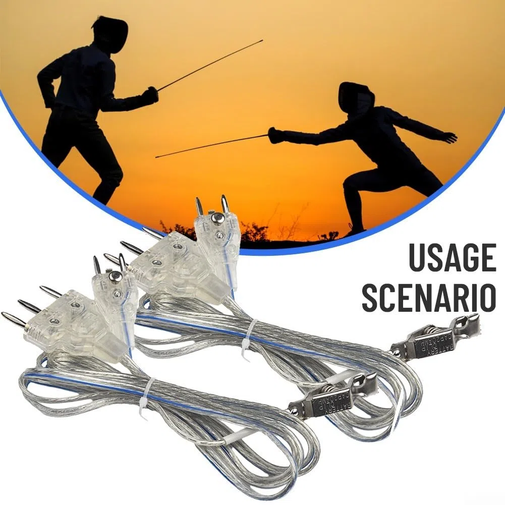 Zoegneer Lot de 2 cordes de clôture de sport transparentes pour sabre et feuille d'aluminium