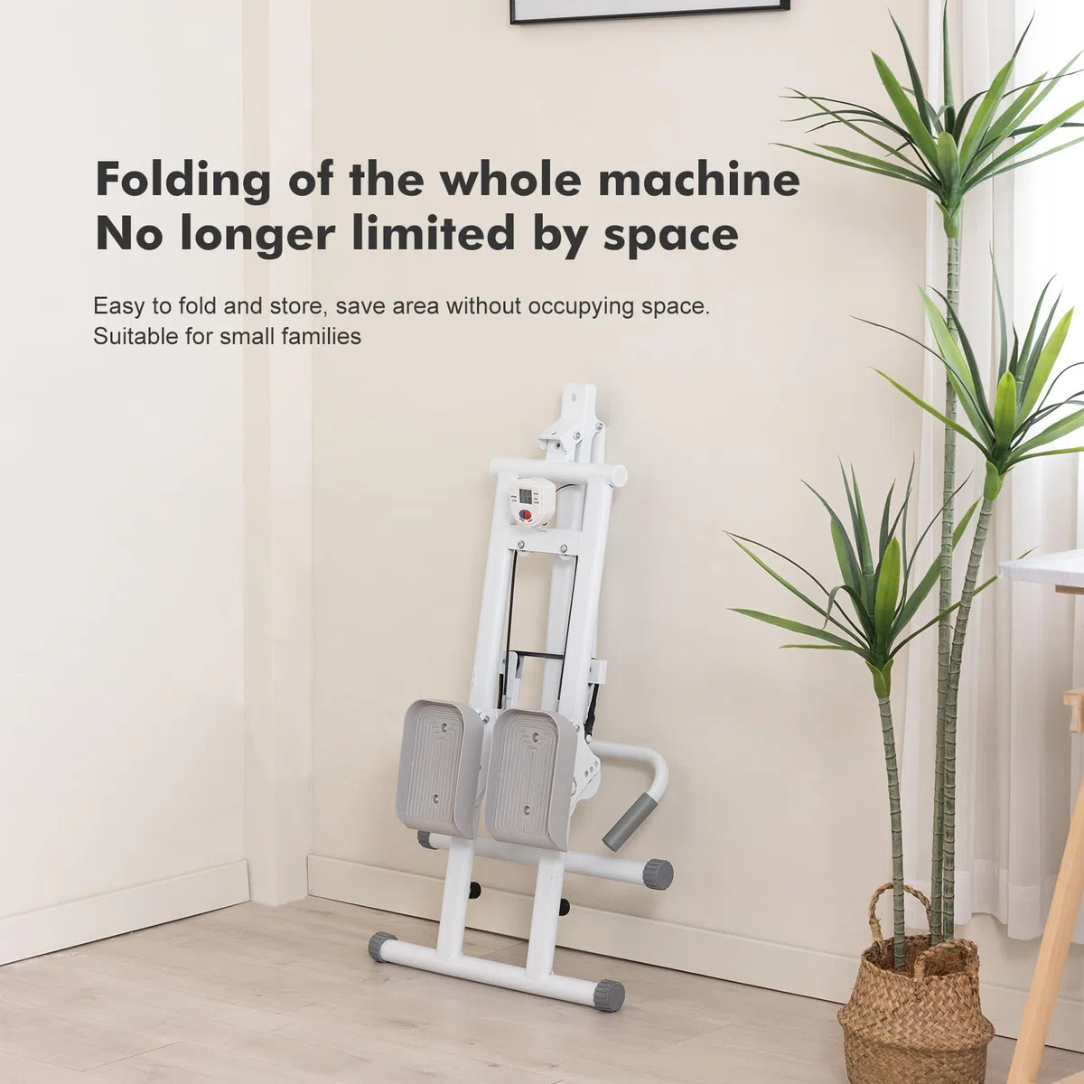 Stepper, Climber Fitness,Appareil d'exercice pour Le Step avec écran LCD et poignées