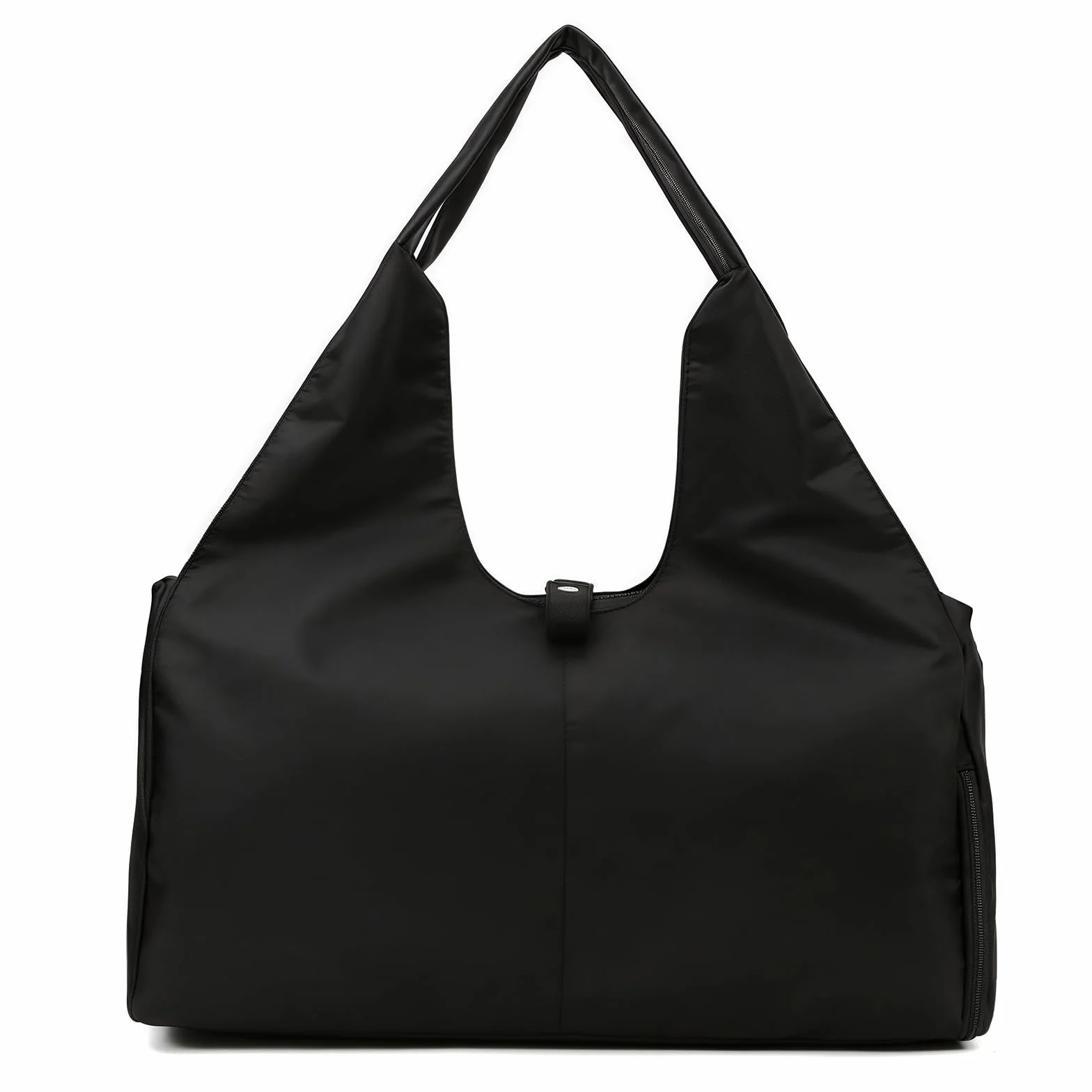 Sac de Sport et Voyage pour Femme avec Compartiment à Chaussures - Imperméable - Pour Tapis de Yoga - Entraînement - Noir