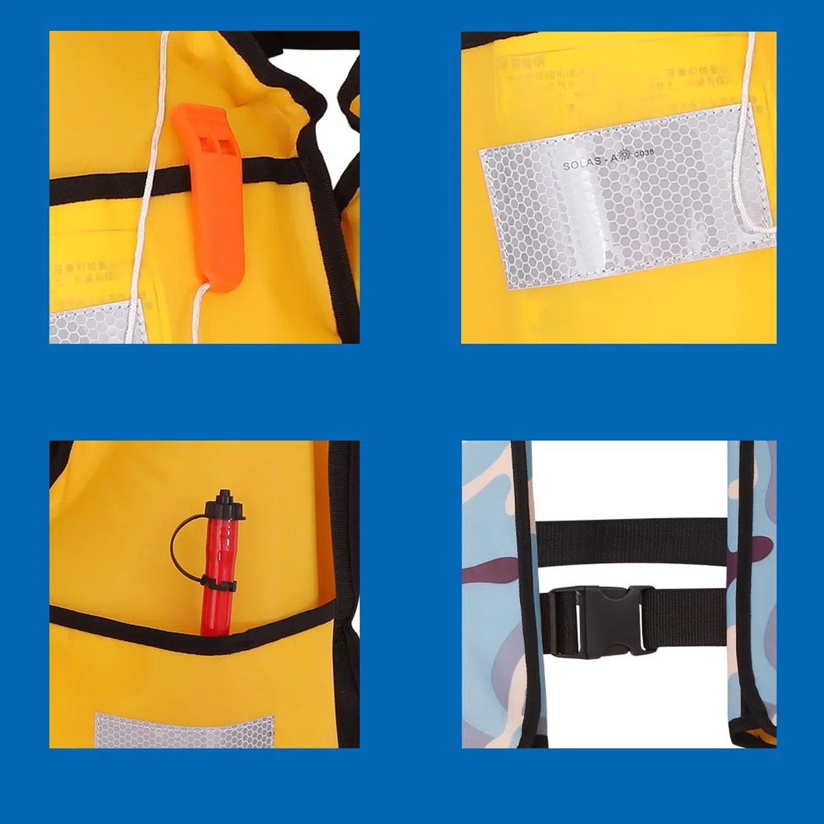 Générique Gilet de Sauvetage Gonflable Automatique: 150N Veste Flottante Légère avec Sifflet pour Kayak Bateau Natation Adultes Enfants Jusqu’à 150kg