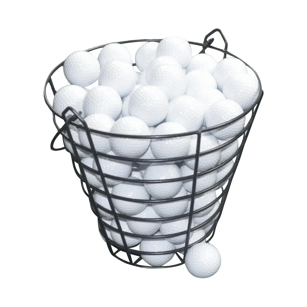 Teksome Panier De Rangement pour Balles De Golf,Conteneur 100 Balles | avec Poignée pour Practice Jardin Parcours Équipement Sportif