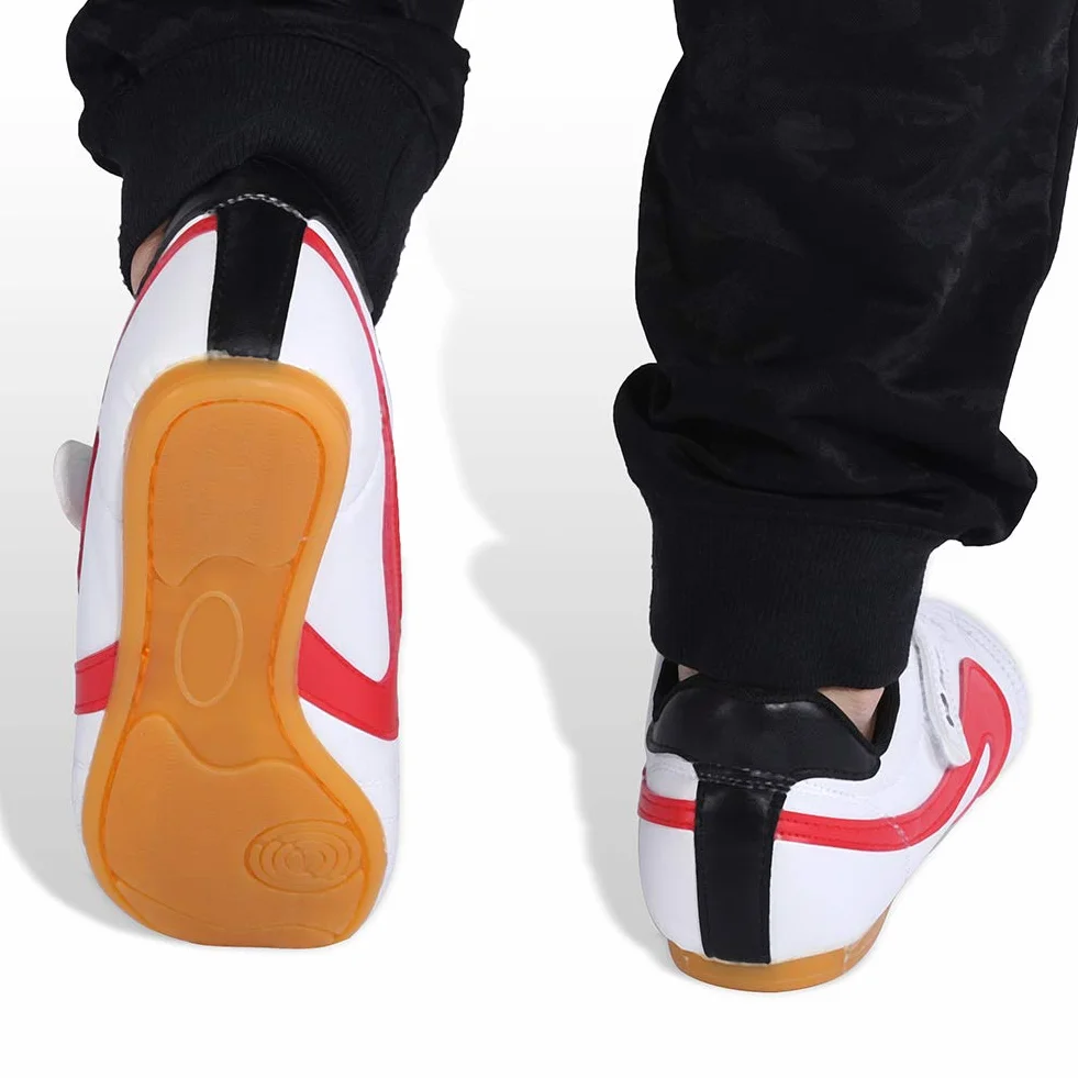 Semelles Oxford épaissies et antidérapantes Bonne élasticité Unisexe Taekwondo Boxe Kung Fu Tai Chi Sport Chaussures de Gymnastique pour Enfants Adultes Chaud