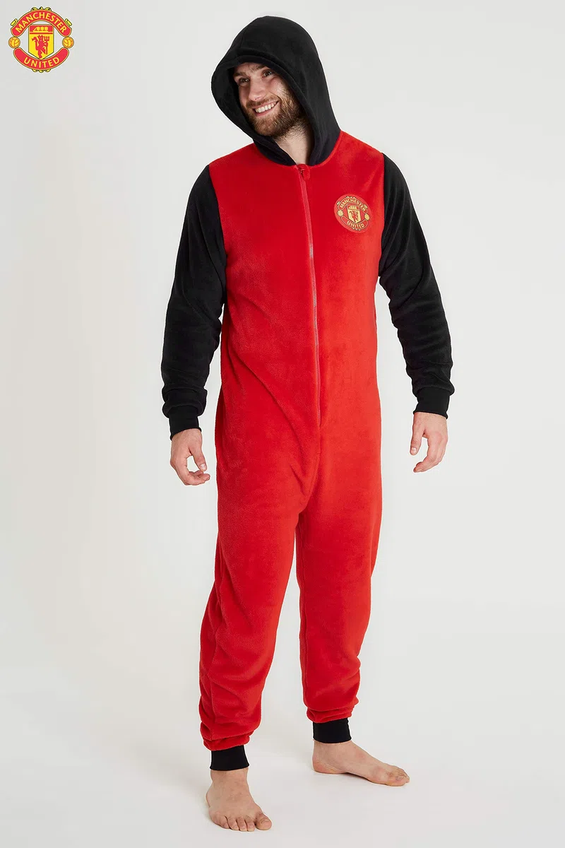 Manchester United F.C. Pyjama en polaire pour homme, cadeau de football pour homme
